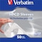 Verbatim paperitasku CD/DVD-levyille, valkoinen/läpinäkyvä, 500-pak
