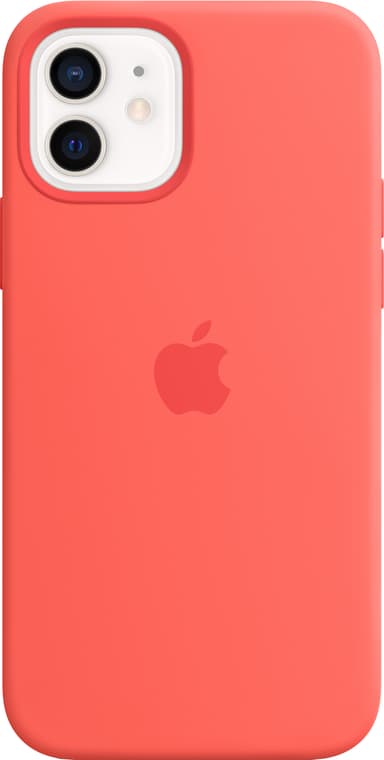 iPhone 12/12 Pro suojakuori (sitruspinkki)