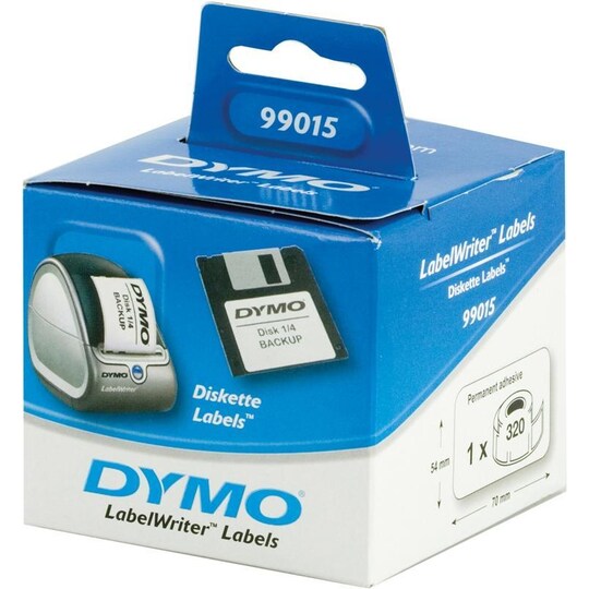 DYMO LabelWriter osoite-etikettejä,70x54 mm, 1-pakk (320 kpl)