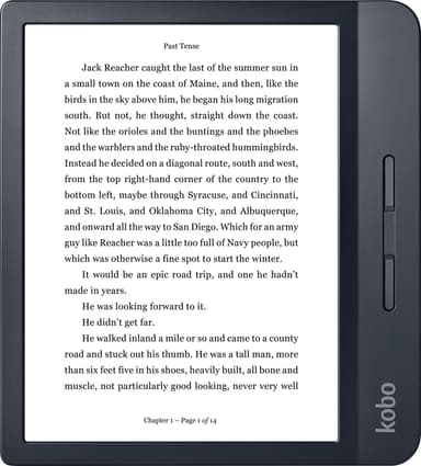 Kobo Libra H20 e-kirjan lukulaite (musta)