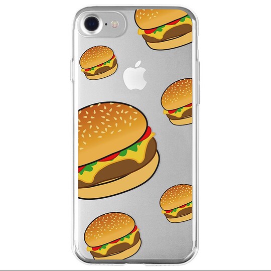 La Vie iPhone 6/6S/7 pehmeä suojakuori (burgeri)