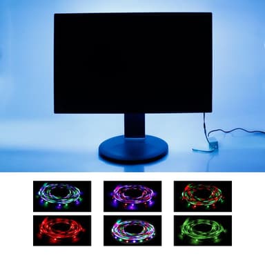 LED-nauha 8 m, RGB, vedenpitävä - 30 LEDiä per metri.