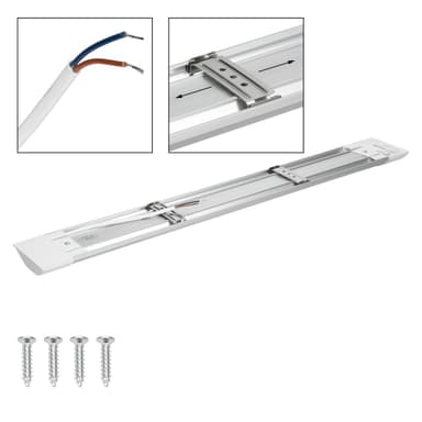 LED-kattovalaisin 45W, 150 cm, viileän valkoinen