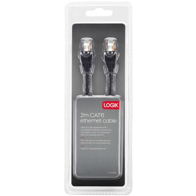 Logik CAT6 Ethernet LAN kaapeli (2 m)