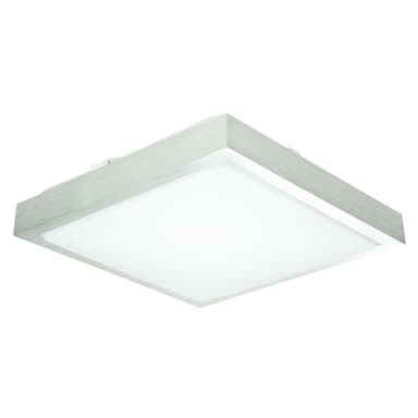 ECD Germany 2 x 12W LED Deckenluechte kattovalaisin 30 x 30 cm 683 lumenin 220-240 Kulmikas alumiini Matt seinävalaisin energiansäästölamppu energians