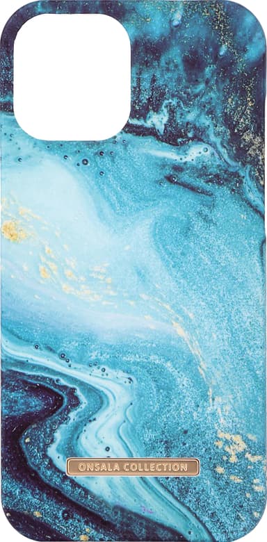 Mobilskal Soft Blue Sea Marble - iPhone 12 / 12 Pro