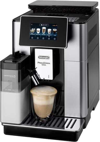 Delonghi PrimaDonna Soul ECAM610.55.SB täysin automaattinen kahvikone