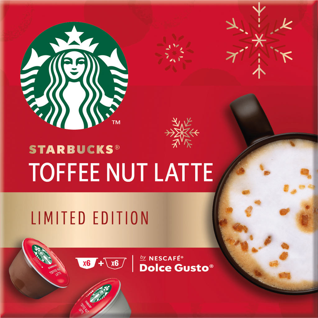 Starbucks Nescafé Dolce Gusto Toffee Nut Latte kahvikaps. STAR12447462