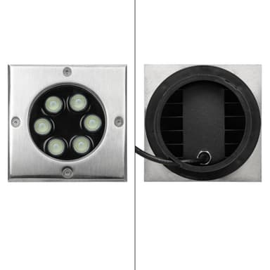 4 x 5W LED upotetut lattiavalaisimet kulmikas RGBW