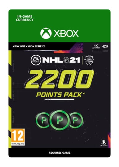 NHL 21 HUT 2200 Ultimate Team Points - Xone