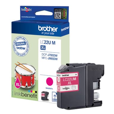 Brother LC22UM mustekasetti (magenta)