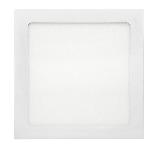 LED-paneeli upotettava valonheitin 18W, viileän valkoinen, kulmikas
