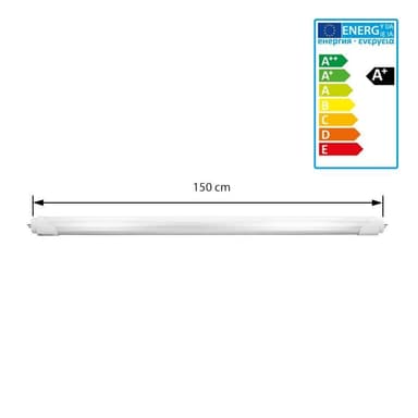 10 x LED-putki 24W lämmin valkoinen