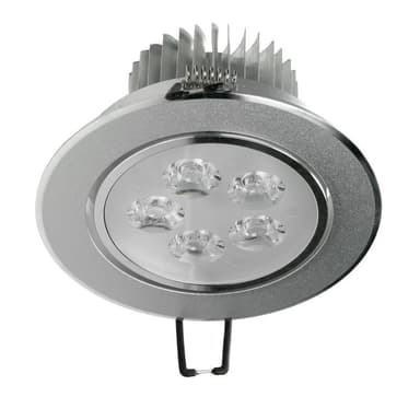 ECD Germany 5er Pack LED upotettava valonheitin 5W 230V - pyöreä Ø10,5cm - 342