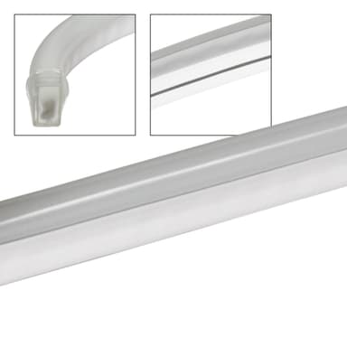 Neon LED-nauha 8 m, viileän valkoinen, vedenpitävä - 120 LEDiä per metri.