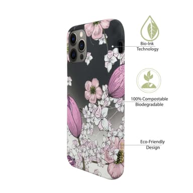 Ympäristöystävällinen painettu iPhone 12 Pro Max  Kotelo - Pink Floral