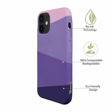 Ympäristöystävällinen painettu iPhone 12 mini Kotelo - Purple Haze