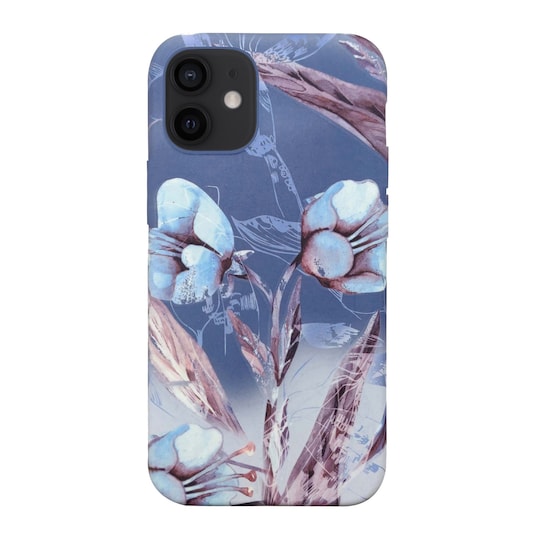 Ympäristöystävällinen painettu iPhone 12 mini Kotelo - Blue Floral