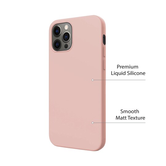 iPhone 12 Pro Nestemäinen silikoni Kotelo- Pink