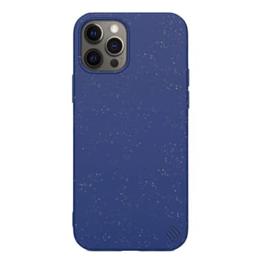 Ympäristöystävällinen Aitoa nahkaa iPhone 12 Pro Max Kotelo - Navy Blue