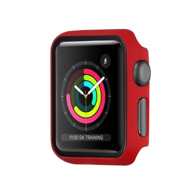 Apple Watch karkaistu lasi näytönsuojakotelo 42 mm Red