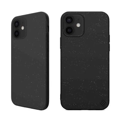 Ympäristöystävällinen Aitoa nahkaa iPhone 12 mini Kotelo - Black