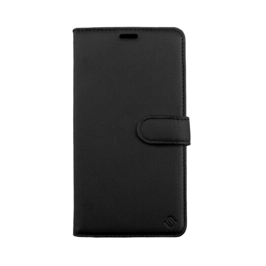 Ympäristöystävällinen Aitoa nahkaa iPhone 12 lompakkokotelo 2 in 1 -Black