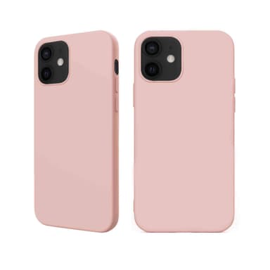 iPhone 12  Nestemäinen silikoni Kotelo- Pink