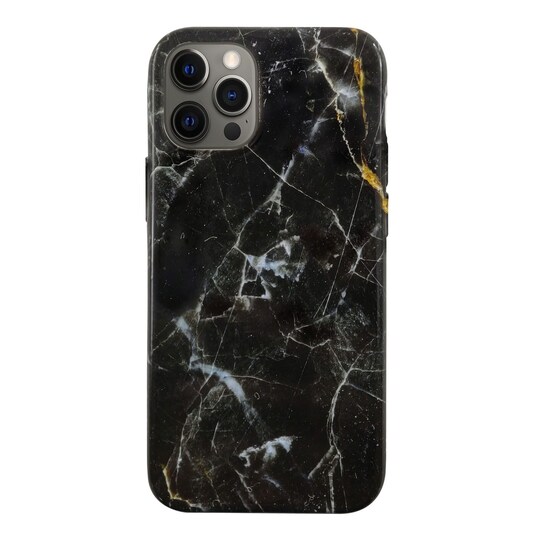 Ympäristöystävällinen painettu iPhone 12 Pro Max  Kotelo - Black Marble