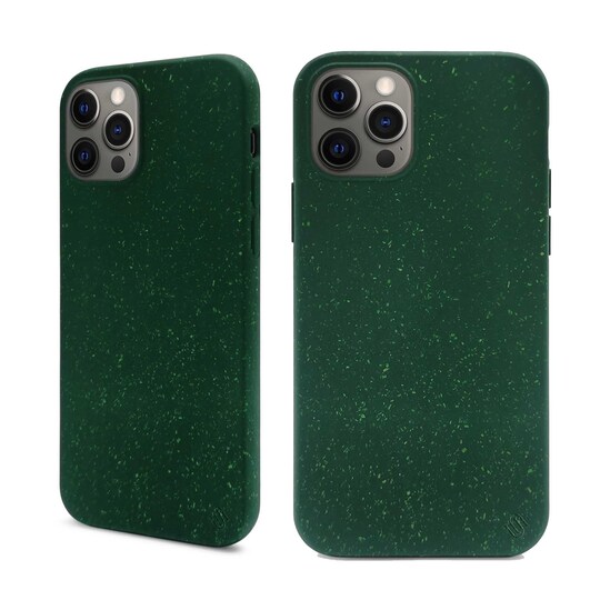 Ympäristöystävällinen Aitoa nahkaa iPhone 12 Pro Kotelo - Dark Green