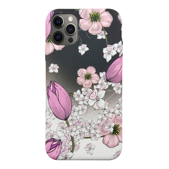 Ympäristöystävällinen painettu iPhone 12 Pro Max  Kotelo - Pink Floral