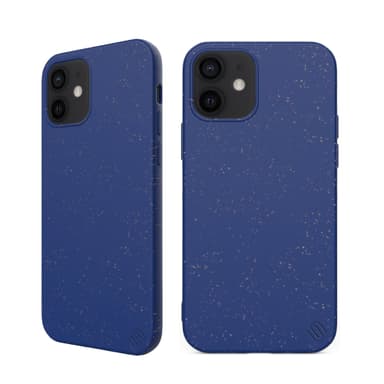 Ympäristöystävällinen Aitoa nahkaa iPhone 12 mini Kotelo - Navy Blue