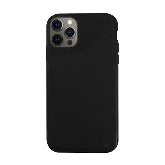 Ympäristöystävällinen Aitoa nahkaa iPhone 12 Pro Max  Kotelo - Black