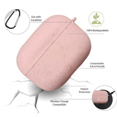 Ympäristöystävällinen Airpods Pro Kotelo Pink