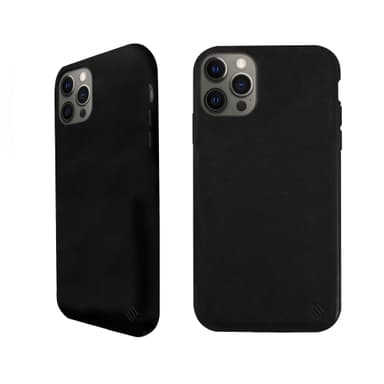 Ympäristöystävällinen Aitoa nahkaa iPhone 12 Pro Max  Kotelo - Black