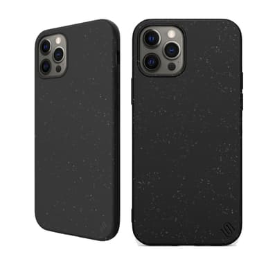 Ympäristöystävällinen Aitoa nahkaa iPhone 12 Pro Kotelo - Black