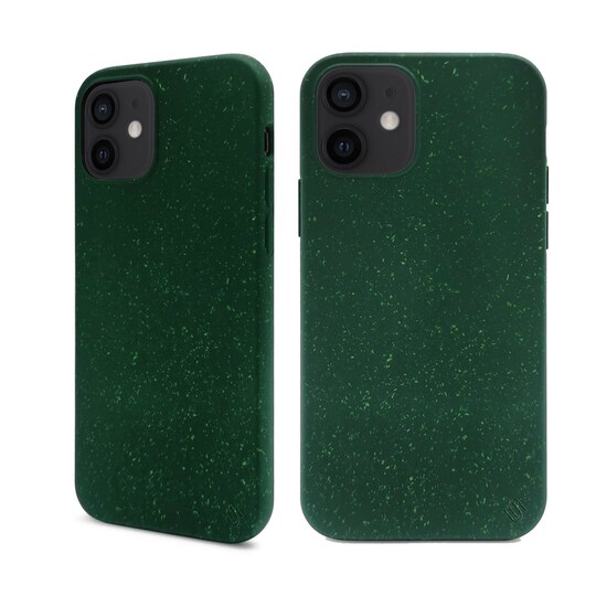 Ympäristöystävällinen Aitoa nahkaa iPhone 12 mini Kotelo - Dark Green