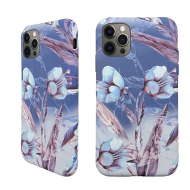 Ympäristöystävällinen painettu iPhone 12 Pro Kotelo - Blue Floral