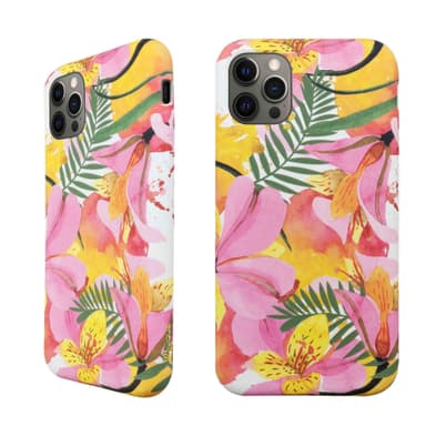 Ympäristöystävällinen painettu iPhone 12 Pro Kotelo - Yellow Floral