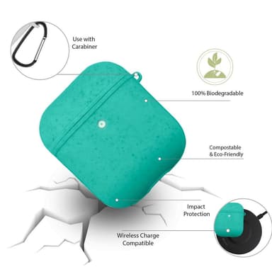 Ympäristöystävällinen Airpods Kotelo Green