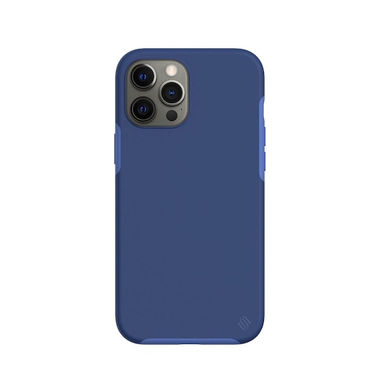 Ympäristöystävällinen Aitoa nahkaa iPhone 12 Pro Kotelo - Navy Blue