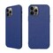 Ympäristöystävällinen Aitoa nahkaa iPhone 12 Pro Max Kotelo - Navy Blue