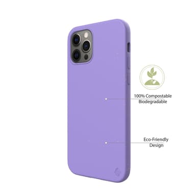 Ympäristöystävällinen Aitoa nahkaa iPhone 12 Pro Kotelo - Purple