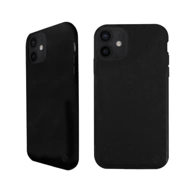 Ympäristöystävällinen Aitoa nahkaa iPhone 12 mini Kotelo - Black