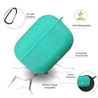 Ympäristöystävällinen Airpods Pro Kotelo Green