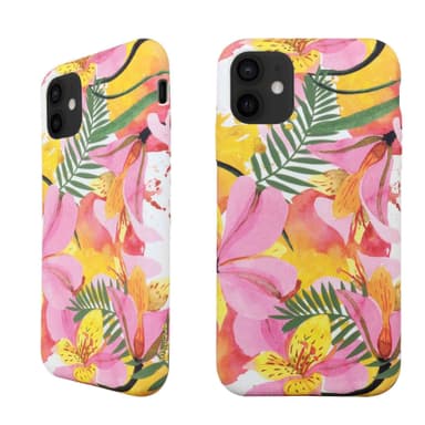 Ympäristöystävällinen painettu iPhone 12  Kotelo - Yellow Floral