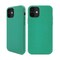 Ympäristöystävällinen Aitoa nahkaa iPhone 12 Kotelo - Green