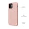 iPhone 12 mini Nestemäinen silikoni Kotelo- Pink