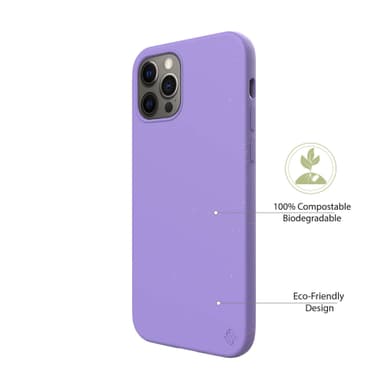 Ympäristöystävällinen Aitoa nahkaa iPhone 12 Pro Max Kotelo - Purple