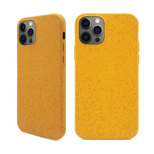Ympäristöystävällinen Aitoa nahkaa iPhone 12 Pro Kotelo - Yellow